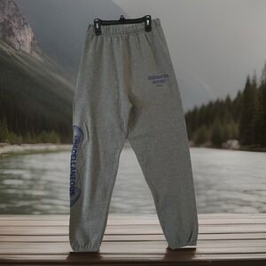 NWOT Miscellaneous Design Studio Pants Men Sz S Gray Sweatpants Graphic Joggers